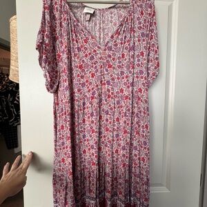 Knox Rose floral V-Neck Dress